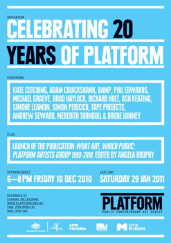 Celebrating 20 years of Platform - Melbourne Celebrating 20 years of Platform - Melbourne